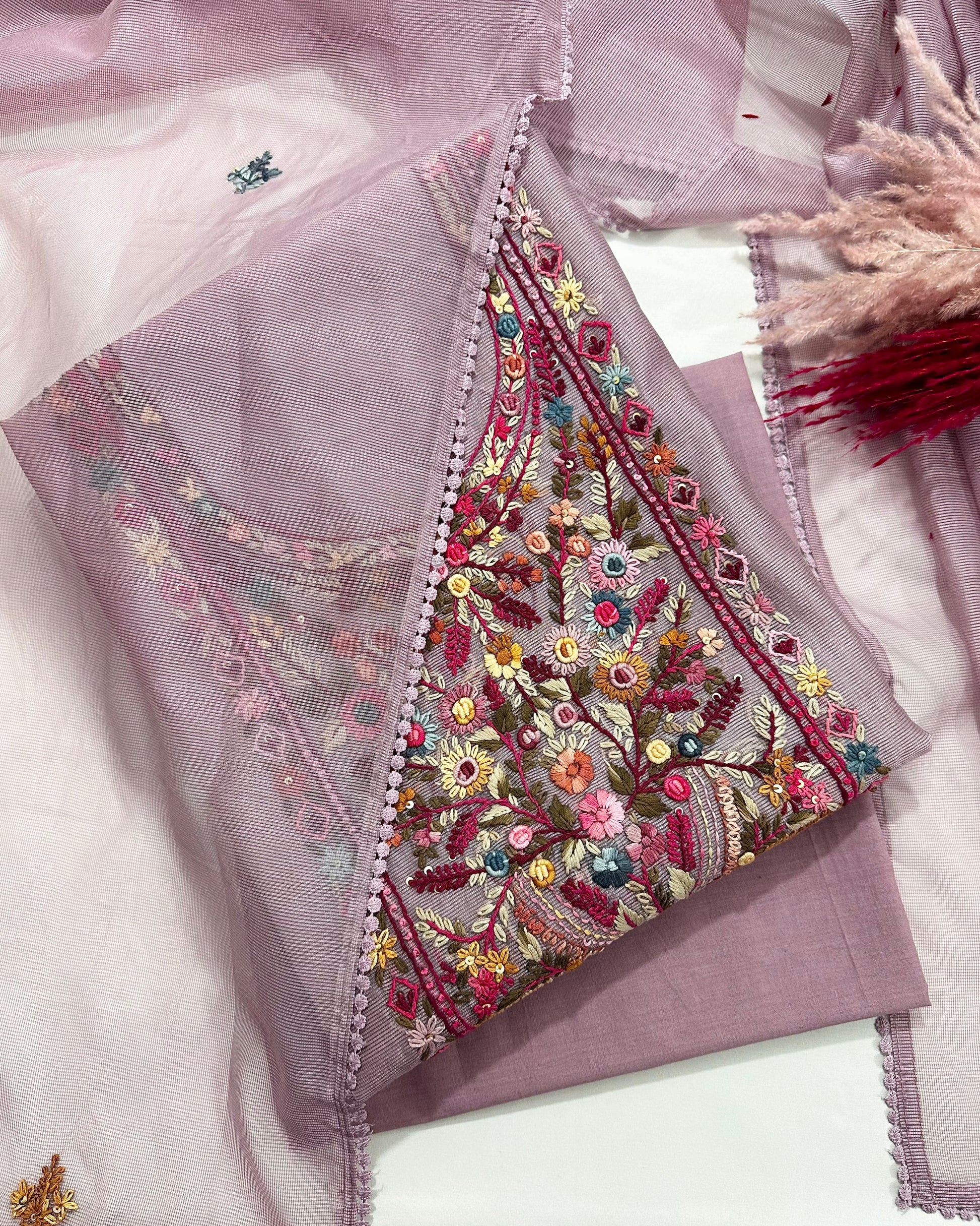 Front Dupatta Cross